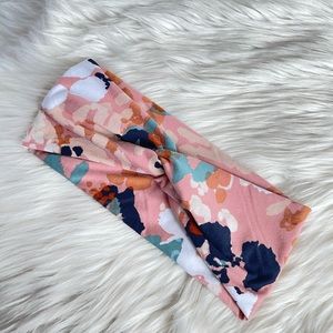 Soft Mauve Print Turban Headband, Turbans